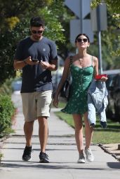 Lucy Hale - Walking With a Friend in Los Angeles 06/27/2018