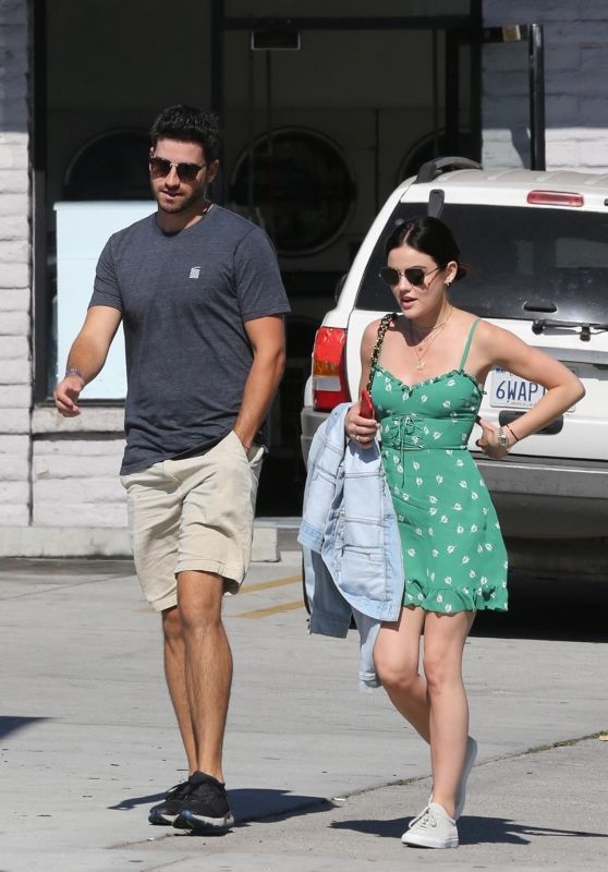 Lucy Hale - Walking With a Friend in Los Angeles 06/27/2018
