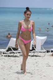 Madison Beer in a Pink Bikini in Miami Beach 06/23/2018