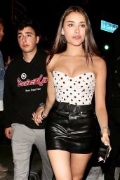 Madison Beer in a Short Black Mini Skirt and a Polka Dot Top - Delilah in West Hollywood 06/07/2018