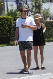 Margot Robbie With Husband Tom Ackerley - Out for a Walk in Los Angeles 06/24/2018