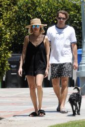 Margot Robbie With Husband Tom Ackerley - Out for a Walk in Los Angeles 06/24/2018