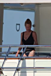 Melanie Griffith - With Friends on a Boat in Sardinia 06/20/2018