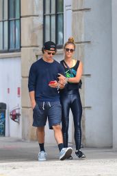 Nina Agdal With Her Boyfriend Jack Brinkley-Cook - Leaving the Gym in NYC 06/08/2018