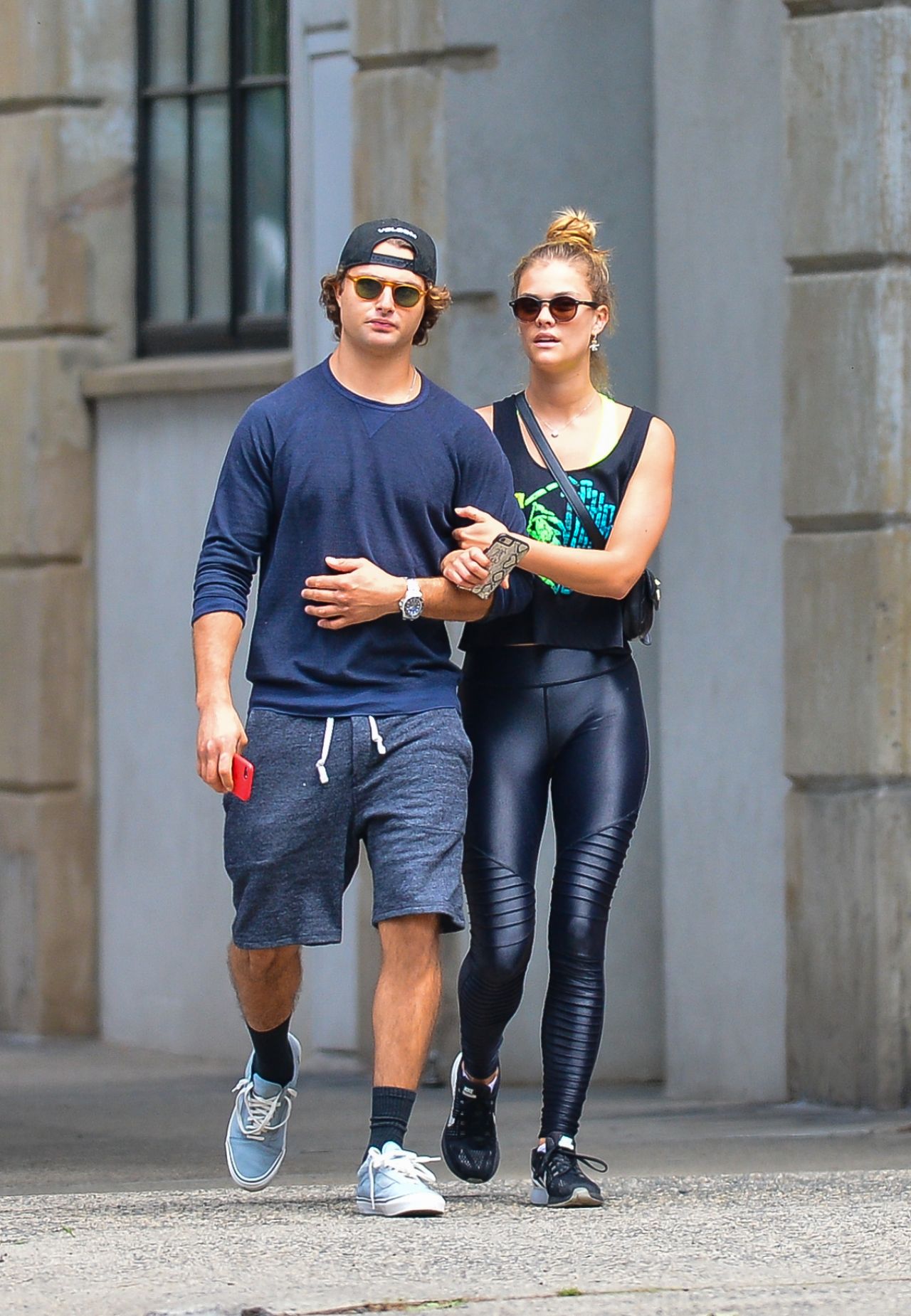 Nina Agdal With Her Boyfriend Jack BrinkleyCook Leaving the Gym in