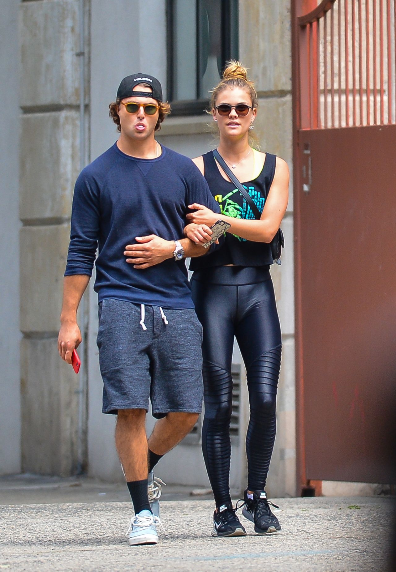 Nina Agdal With Her Boyfriend Jack Brinkley-Cook - Leaving the Gym in