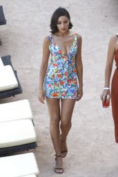 Olivia Culpo in Mini Dress - Out for Lunch at Amante Beach Club in Ibiza 06/29/2018