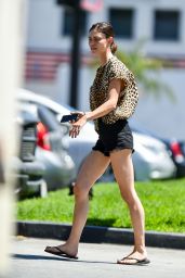 Phoebe Tonkin Leggy in Shorts - Los Angeles 06/13/2018