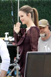 Rachel Bilson - Getting Ready to Film for "Extra" in LA 06/18/2018
