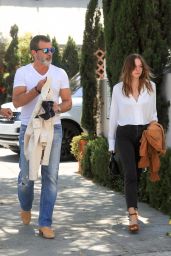 Stella Banderas Has Lunch With Her Father Antonio Banderas in Beverly Hills 06/06/2018