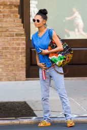Thandie Newton - Hailing a Taxi in NYC 06/14/2018