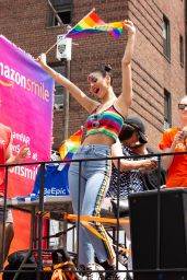 Victoria Justice at the NYC Pride March 06/24/2018