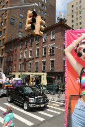 Victoria Justice at the NYC Pride March 06/24/2018