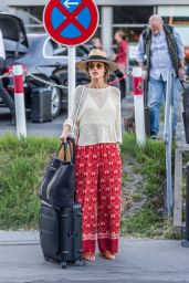 Alessandra Ambrosio - Arriving at the Tegel Airport in Berlin 07/01/2018