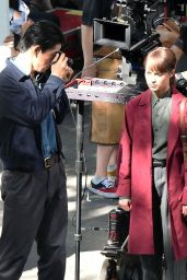 Alicia Vikander - "The Earthquake Bird" Filming in Tokyo, June 2018