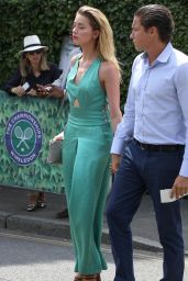 Amber Heard at Wimbledon in London With New Boyfriend