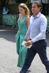Amber Heard at Wimbledon in London With New Boyfriend