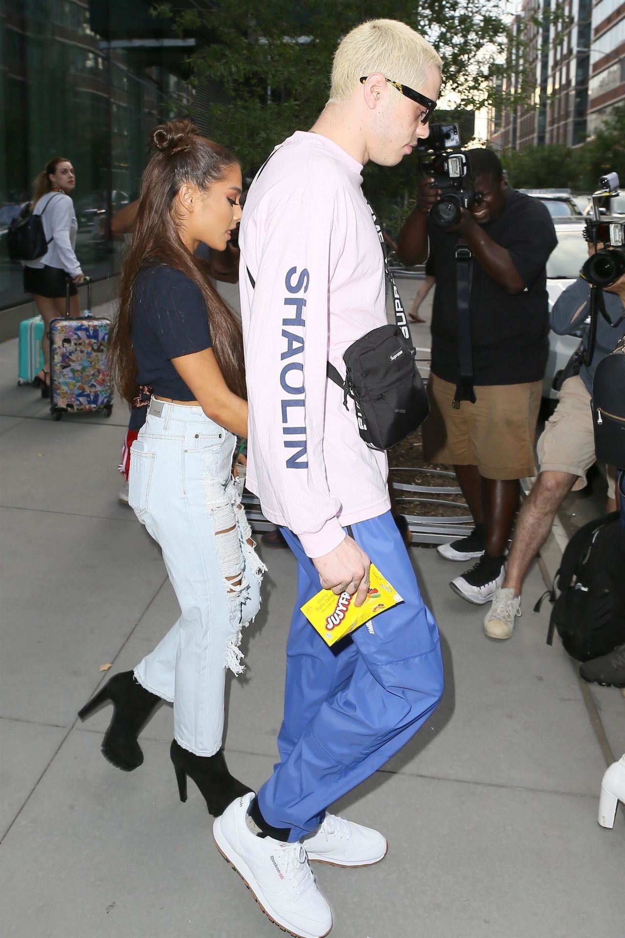 Ariana Grande and Pete Davidson - Heading to Her Concert in New York ...