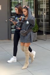 Ariana Grande - Outside a Recording Studio in Queens