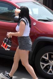 Ariel Winter in Jeans Shorts - Out For Lunch in Studio City