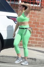 Ariel Winter in Sports Bra Leaving a Gym in Studio City 07/21/2018