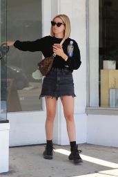 Ashley Tisdale - Leaving the Color Camp Manicure Bar in LA 07/27/2018