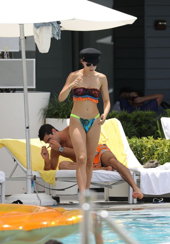 Aurora Ramazzotti in Bikini at The Pool in Miami 07/20/2018