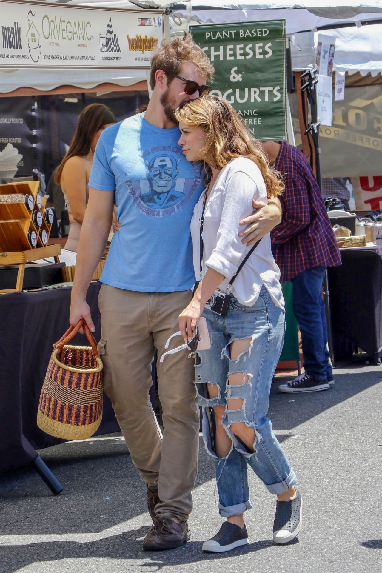 Bethany Joy Lenz - With Boyfriend at the Farmers Market in LA 07/01/2018.