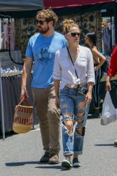 Bethany Joy Lenz - With Boyfriend at the Farmers Market in LA 07/01/2018