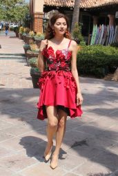 Blanca Blanco in a Red Dress in Malibu 07/18/2018