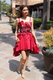 Blanca Blanco in a Red Dress in Malibu 07/18/2018