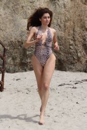 Blanca Blanco in Cheetah Print Swimsuit