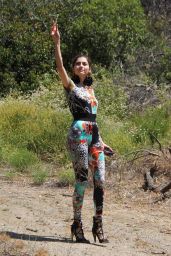 Blanca Blanco in Tights - Hiking in Malibu 07/05/2018