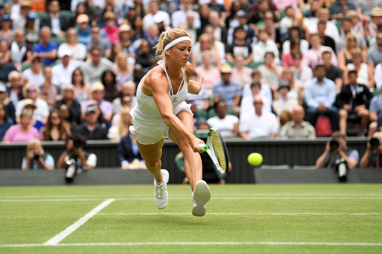 Camila Giorgi Wimbledon Tennis Championships In London Day 8 • Celebmafia 5361