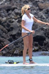 Camille Grammer in Bikini on the Beach in Hawaii 07/04/2018
