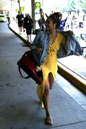 Candice Patton - Arrives in Vancouver 07/22/2018