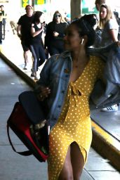 Candice Patton - Arrives in Vancouver 07/22/2018