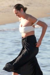 Candice Swanepoel in Bikini on the Beach in Vitoria