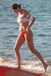 Candice Swanepoel in Bikini on the Beach in Vitoria