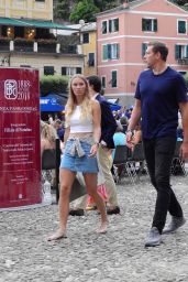 Caroline Wozniacki and David Lee Strolling in Portofino 07/14/2018