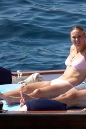 Caroline Wozniacki in Bikini - Holiday in Capri 07/11/2018
