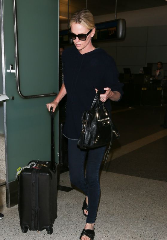 Charlize Theron - LAX Airport in Los Angeles 07/25/2018