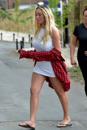 Charlotte Crosby at Her Parents House in Newcastle 07/28/2018