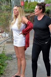 Charlotte Crosby at Her Parents House in Newcastle 07/28/2018