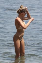 Charlotte McKinney in Bikini on the Beach in Malibu 07/08/2018