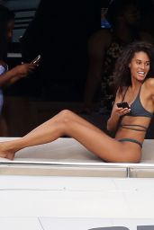 Cindy Bruna in Bikini on a Yacht in Miami 07/28/2018