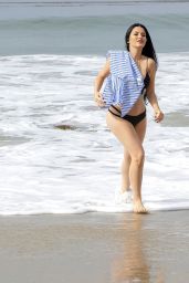 Claudia Alende in Bikini on the Beach in LA 07/20/2018