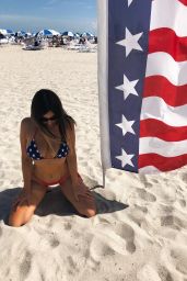 Claudia Romani - 4th of July Bikini, South Beach 07/02/2018