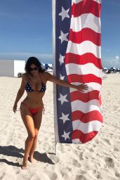 Claudia Romani - 4th of July Bikini, South Beach 07/02/2018