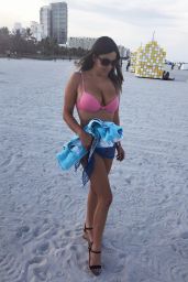 Claudia Romani in Bikini - South Beach 07/16/2018